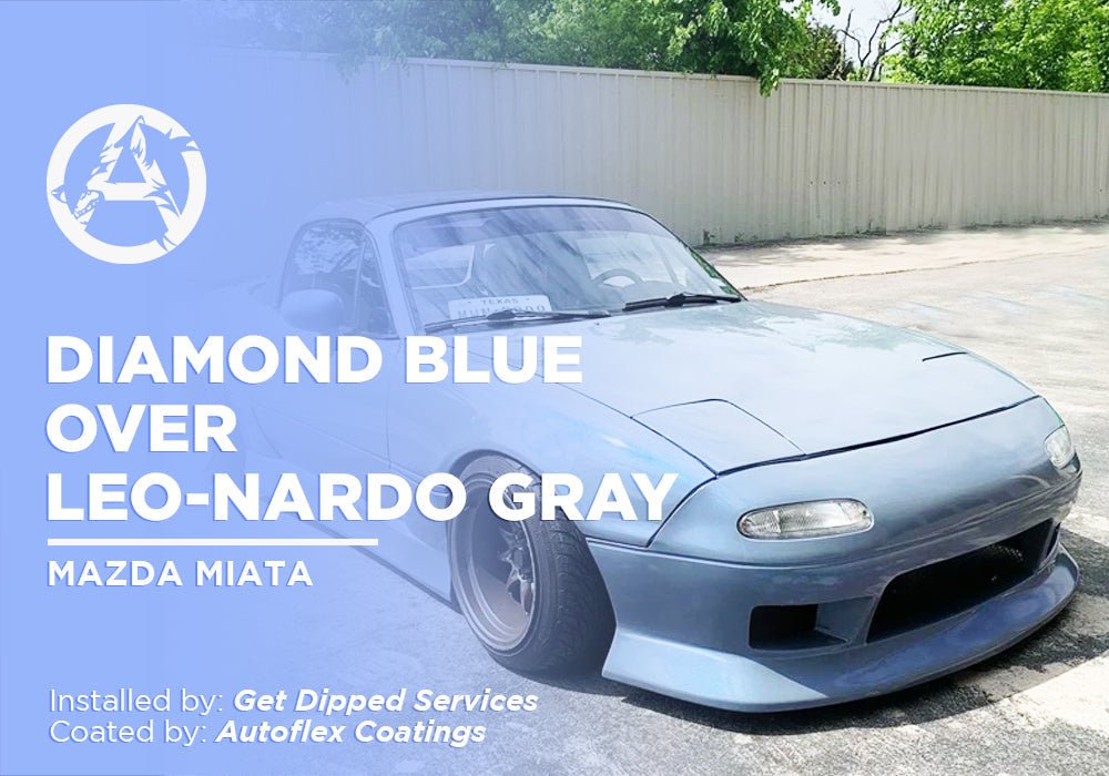 DIAMOND BLUE OVER LEO-NARDO GRAY | AUTOFLEX COATINGS | MAZDA MIATA - Alpha Pigments