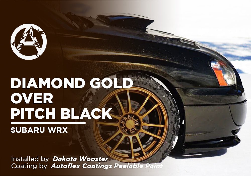 Pitch Black and Diamond Gold | Autoflex | Auto Paint | Alpha Pigments