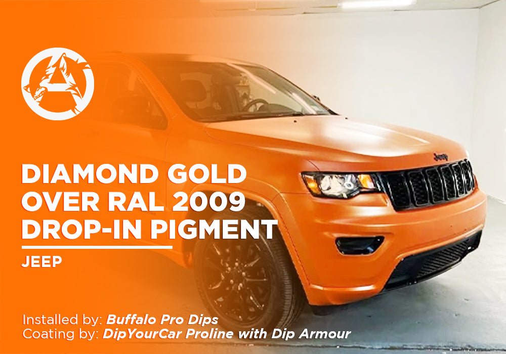 DIAMOND GOLD OVER RAL 2009 DROP-IN PIGMENT | DIPYOURCAR | JEEP - Alpha Pigments