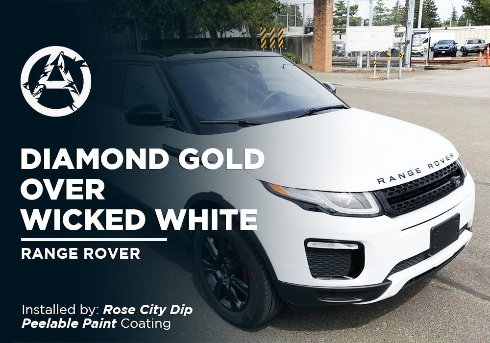 DIAMOND GOLD OVER WICKED WHITE | PEELABLE PAINT | RANGE ROVER - Alpha Pigments