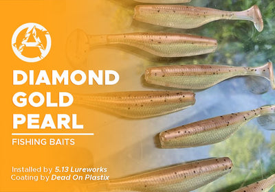 DIAMOND GOLD PEARL | DEAD ON PLASTIX | FISHING BAITS