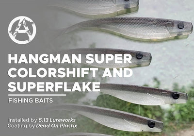 HANGMAN SUPER COLORSHIFT AND SUPERFLAKE | DEAD ON PLASTIX | FISHING BAITS