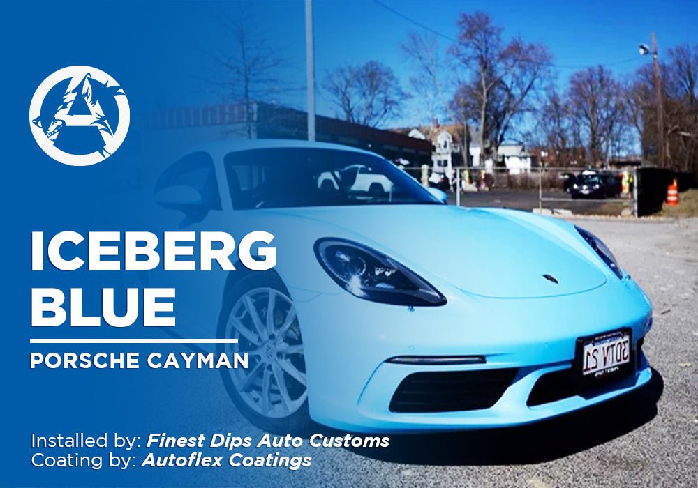 ICEBERG BLUE | AUTOFLEX COATINGS | PEELABLE PAINT | PORSCHE CAYMAN - Alpha Pigments