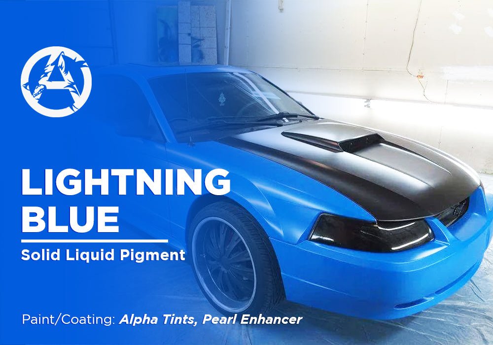 LIGHTNING BLUE PROJECT PHOTOS - Alpha Pigments