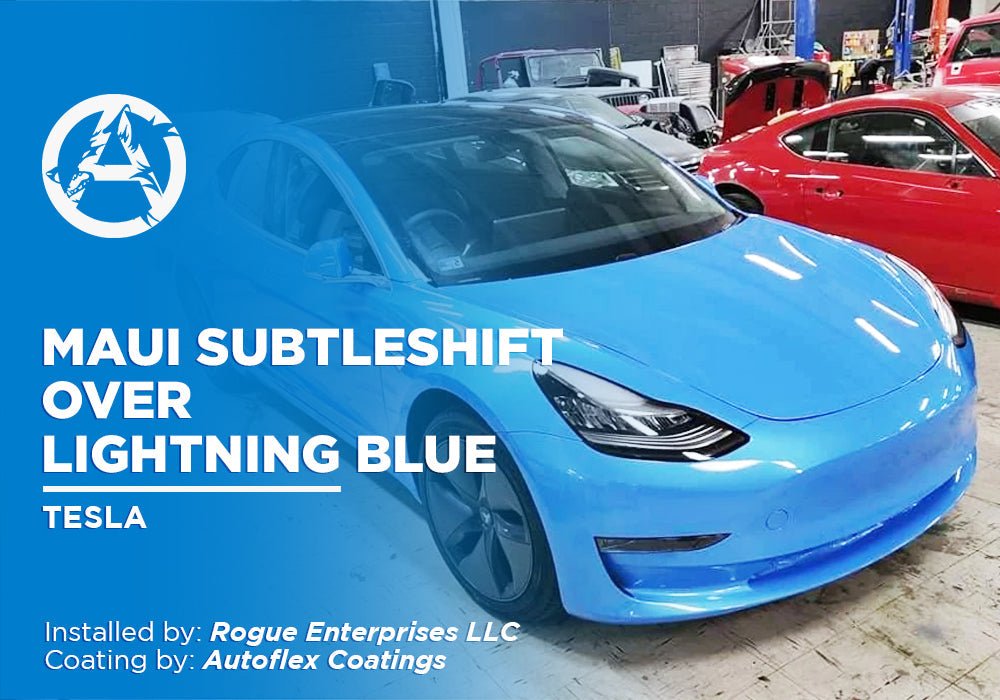 MAUI SUBTLESHIFT OVER LIGHTNING BLUE | AUTOFLEX COATINGS | TESLA - Alpha Pigments
