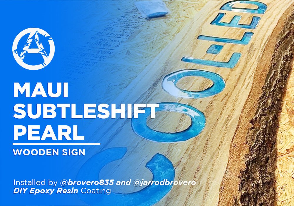 MAUI SUBTLESHIFT PEARL | EPOXY RESIN | WOODEN SIGN - Alpha Pigments