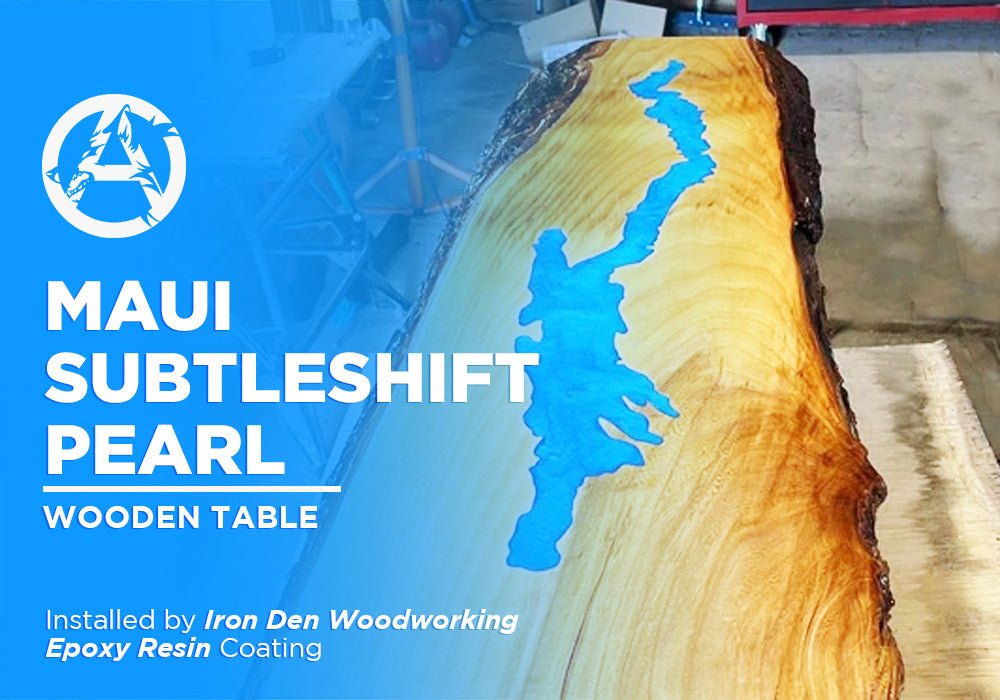 MAUI SUBTLESHIFT PEARL | EPOXY RESIN | WOODEN TABLE - Alpha Pigments