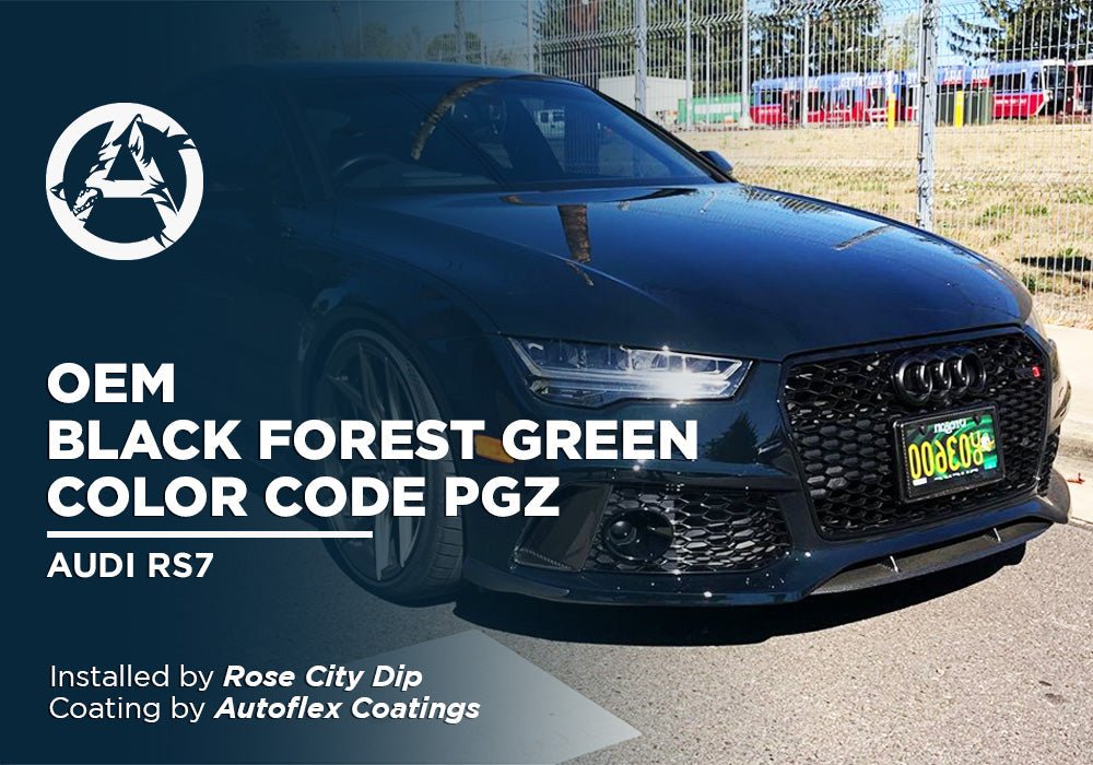 OEM BLACK FOREST GREEN COLOR CODE PGZ | AUTOFLEX COATINGS | AUDI RS7 - Alpha Pigments