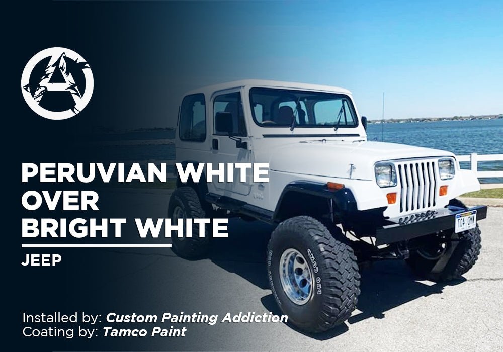PERUVIAN WHITE OVER BRIGHT WHITE | TAMCO PAINT | JEEP - Alpha Pigments