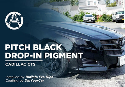 PITCH BLACK DROP-IN PIGMENT | DIPYOURCAR | CADILLAC CTS