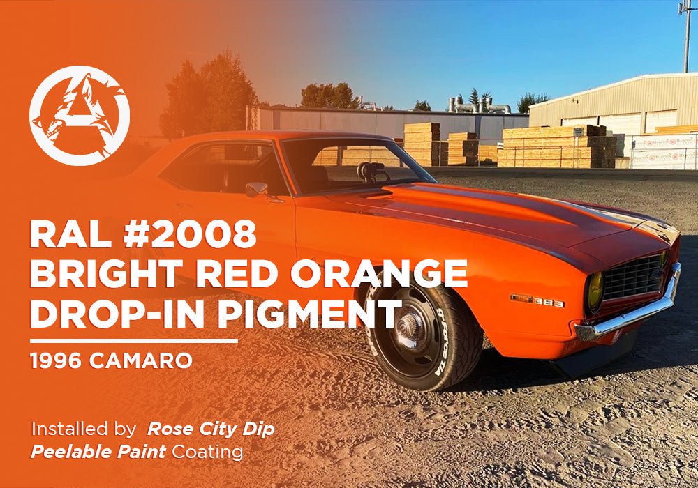 RAL #2008 BRIGHT RED ORANGE DROP-IN PIGMENT | PEELABLE PAINT | 1996 CAMARO - Alpha Pigments
