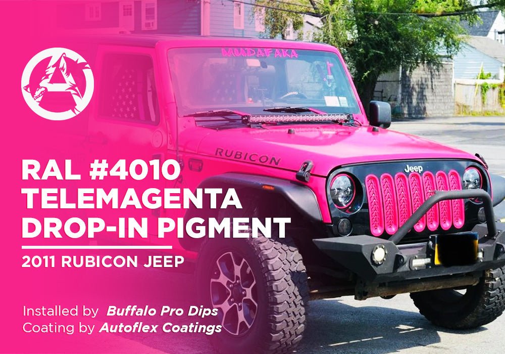 RAL #4010 TELEMAGENTA DROP-IN PIGMENT | AUTOFLEX COATINGS | 2011 RUBICON JEEP - Alpha Pigments