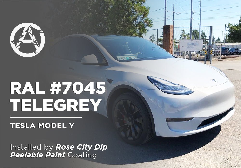 RAL #7045 TELEGREY | PEELABLE PAINT | TESLA MODEL Y - Alpha Pigments