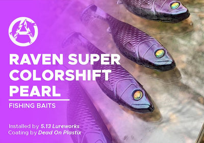 RAVEN SUPER COLORSHIFT PEARL  | DEAD ON PLASTIX | FISHING BAITS