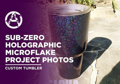 SUB-ZERO HOLOGRAPHIC MICROFLAKE PROJECT PHOTOS