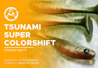 TSUNAMI SUPER COLORSHIFT | DEAD ON PLASTIX | FISHING BAITS