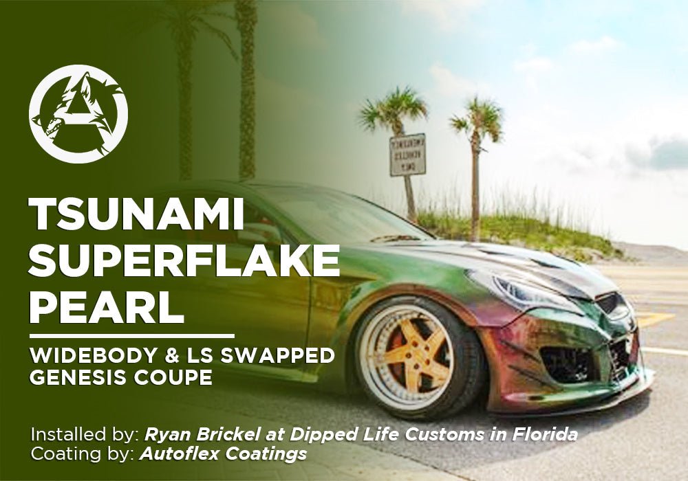 TSUNAMI SUPERFLAKE PEARL | AUTOFLEX COATINGS | WIDEBODY & LS SWAPPED GENESIS COUPE - Alpha Pigments