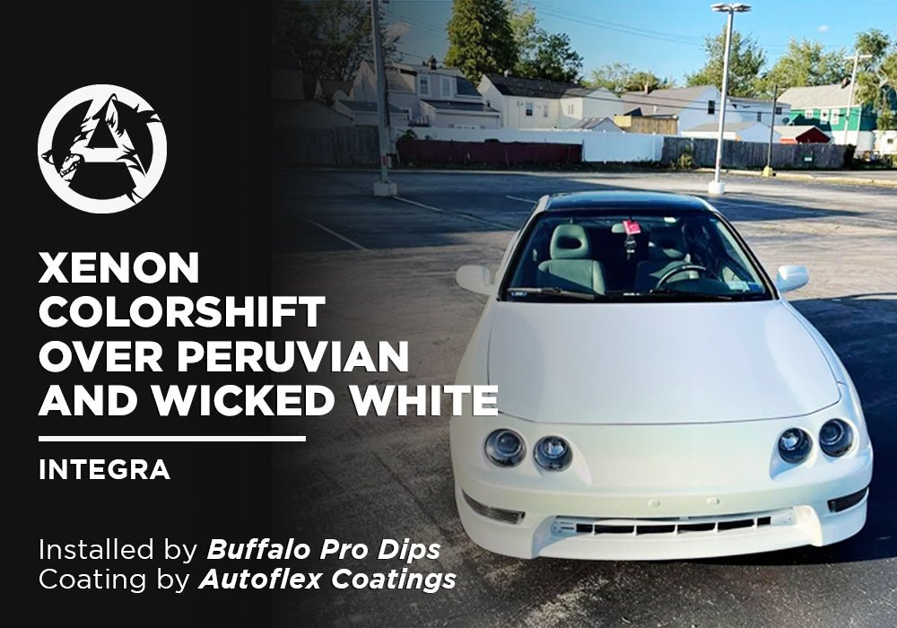 XENON COLORSHIFT OVER PERUVIAN AND WICKED WHITE | AUTOFLEX COATINGS | INTEGRA - Alpha Pigments