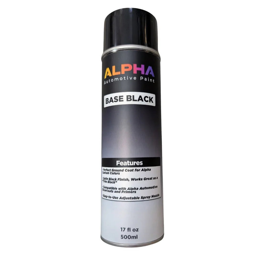 Base Black Satin Spray Can - Alpha Pigments