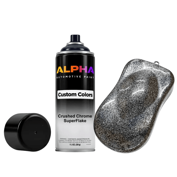 Crushed Chrome Superflake Pearl Spray Can Midcoat - Alpha Pigments