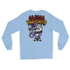 Alpha Pigments | Wolf Painting | Front & Back Men’s Long Sleeve Shirt - Alpha Pigments