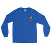 Alpha Pigments | Wolf Painting | Front & Back Men’s Long Sleeve Shirt - Alpha Pigments
