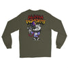 Alpha Pigments | Wolf Painting | Front & Back Men’s Long Sleeve Shirt - Alpha Pigments