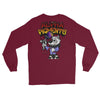 Alpha Pigments | Wolf Painting | Front & Back Men’s Long Sleeve Shirt - Alpha Pigments