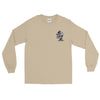 Alpha Pigments | Wolf Painting | Front & Back Men’s Long Sleeve Shirt - Alpha Pigments