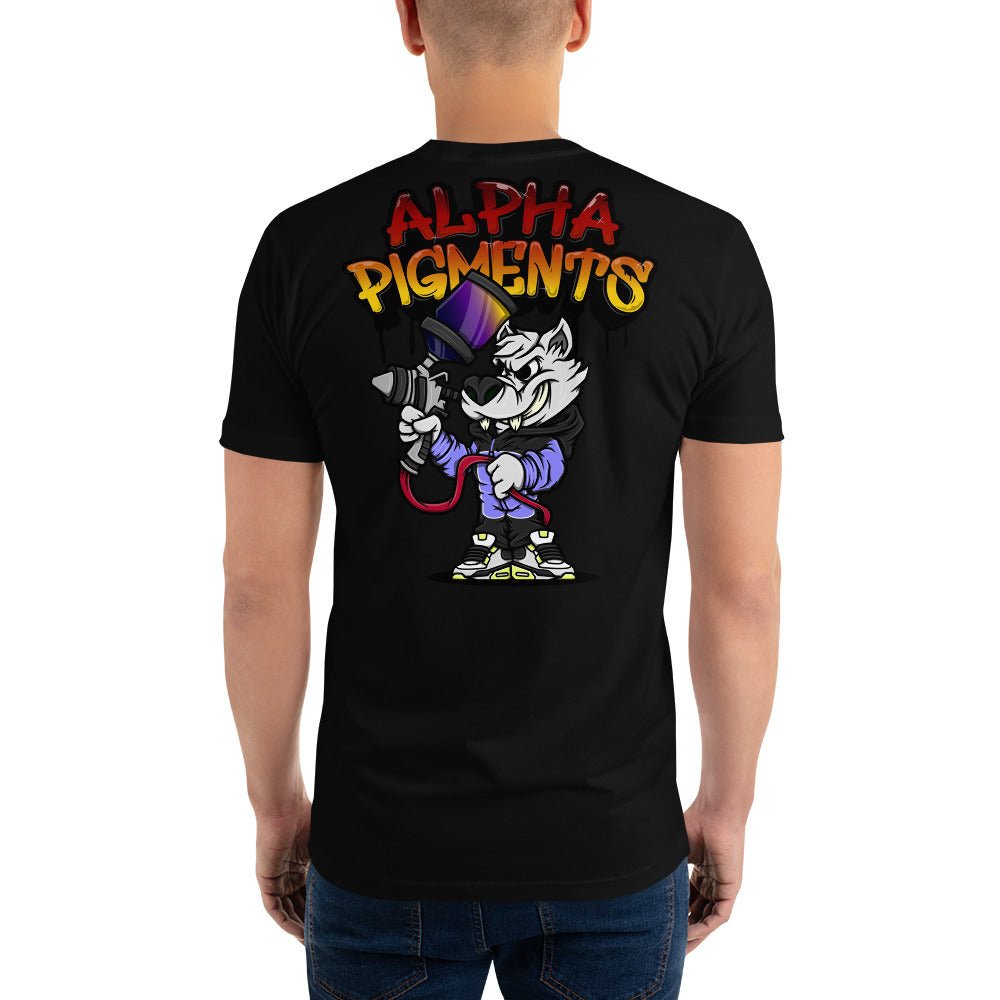 Alpha Pigments | Wolf Painting | Short Sleeve T-shirt - Alpha Pigments