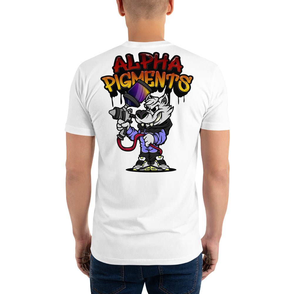 Alpha Pigments | Wolf Painting | Short Sleeve T-shirt - Alpha Pigments