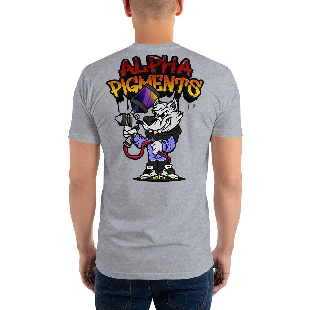 Alpha Pigments | Wolf Painting | Short Sleeve T-shirt - Alpha Pigments