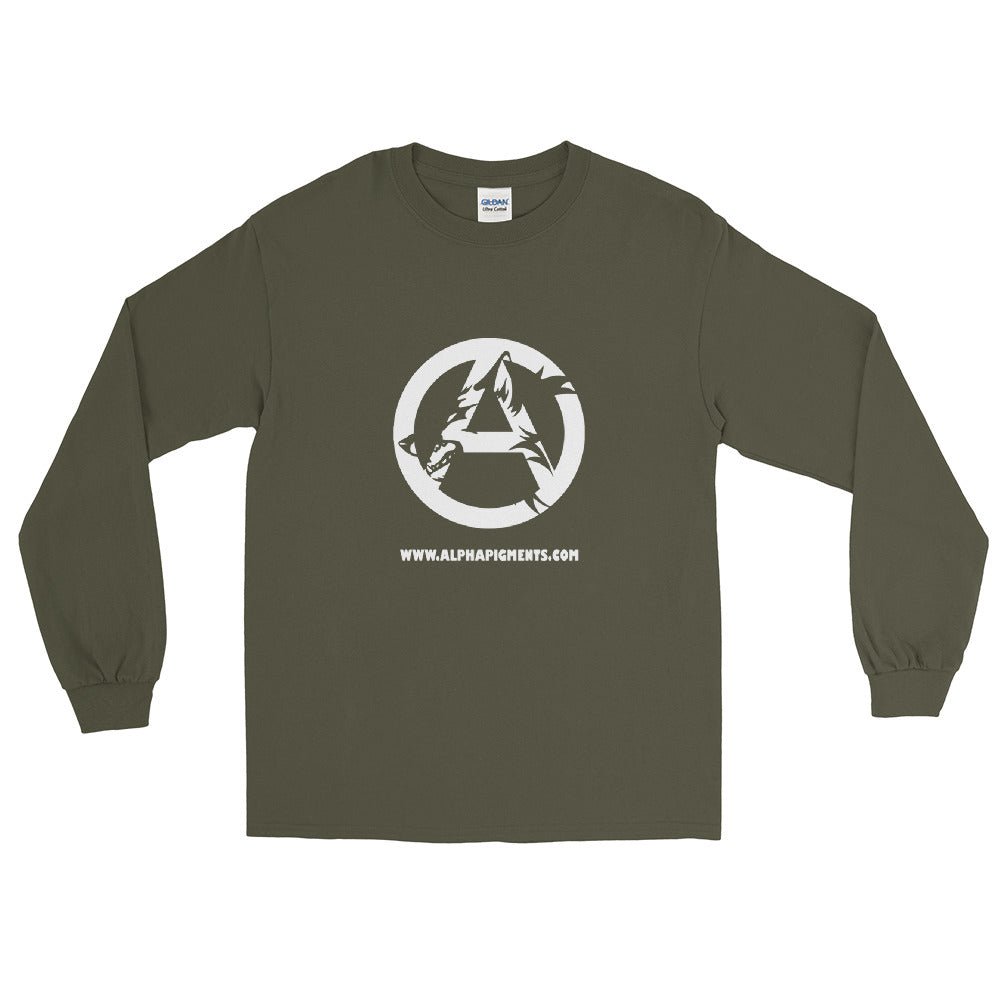 AP Logo | Men’s Long Sleeve Shirt - Alpha Pigments