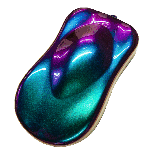 Experimenting with color shifting pigments 