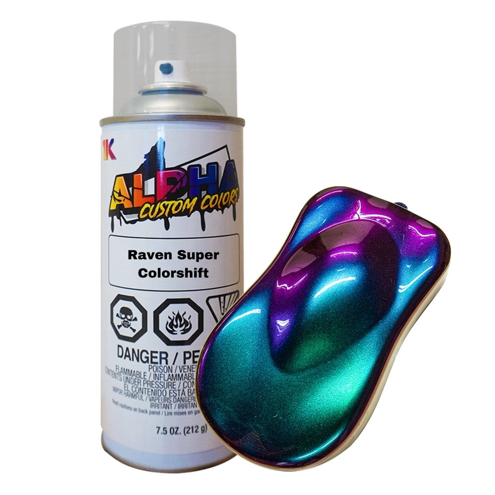 Raven Super Colorshift Spray Can  Custom Paint The Spray Source – Alpha  Pigments