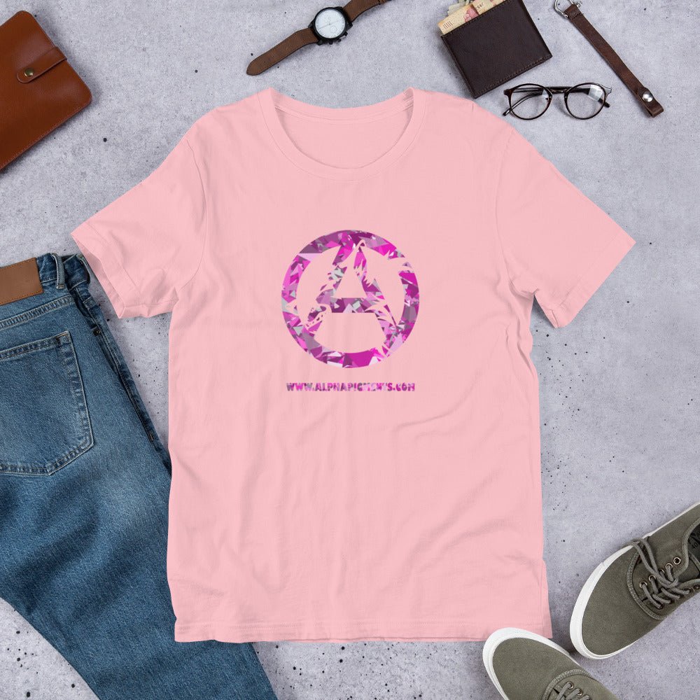 Short-Sleeve Unisex Pink Camo T-Shirt - Alpha Pigments