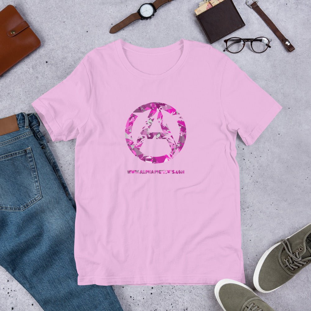 Short-Sleeve Unisex Pink Camo T-Shirt - Alpha Pigments