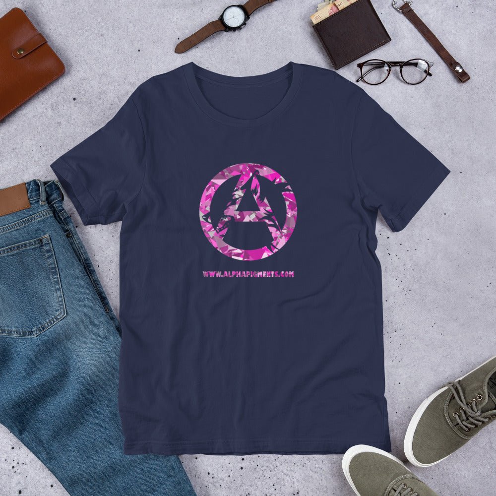 Short-Sleeve Unisex Pink Camo T-Shirt - Alpha Pigments