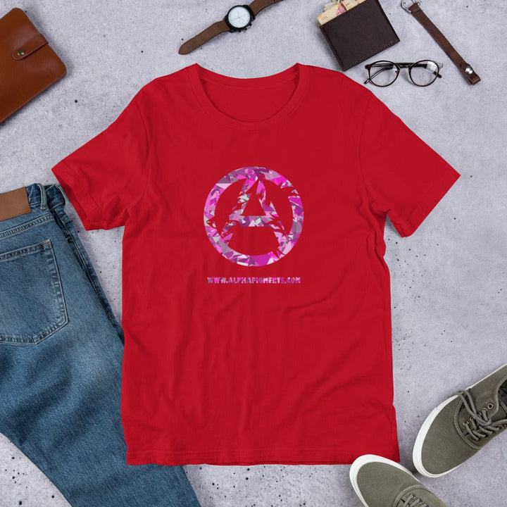 Short-Sleeve Unisex Pink Camo T-Shirt - Alpha Pigments