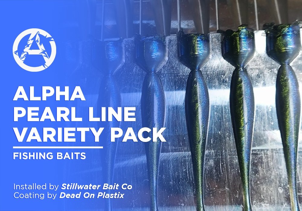 ALPHA PEARL LINE VARIETY PACK  | DEAD ON PLASTIX | FISHING BAITS - Alpha Pigments