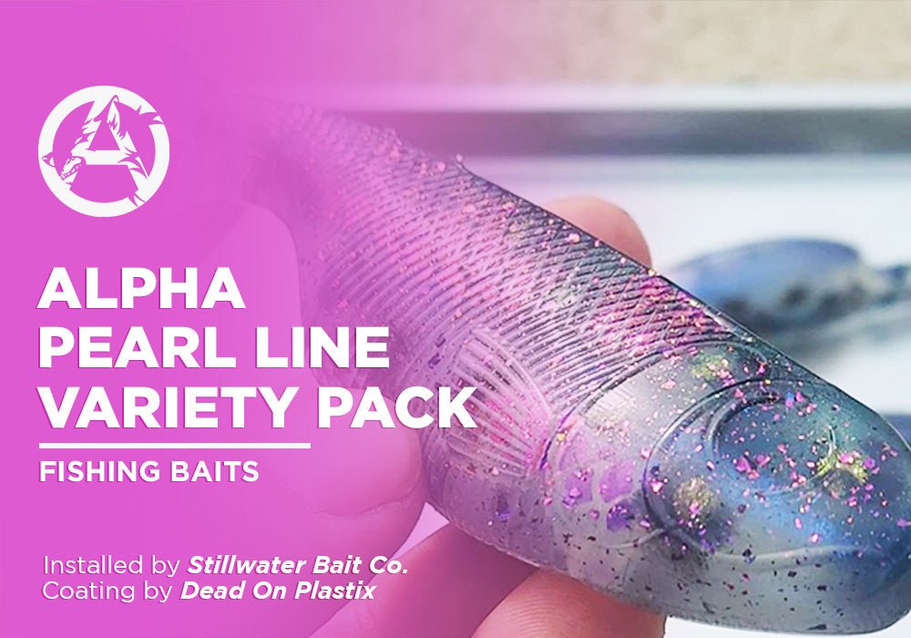 ALPHA PEARL LINE VARIETY PACK  | DEAD ON PLASTIX | FISHING BAITS - Alpha Pigments