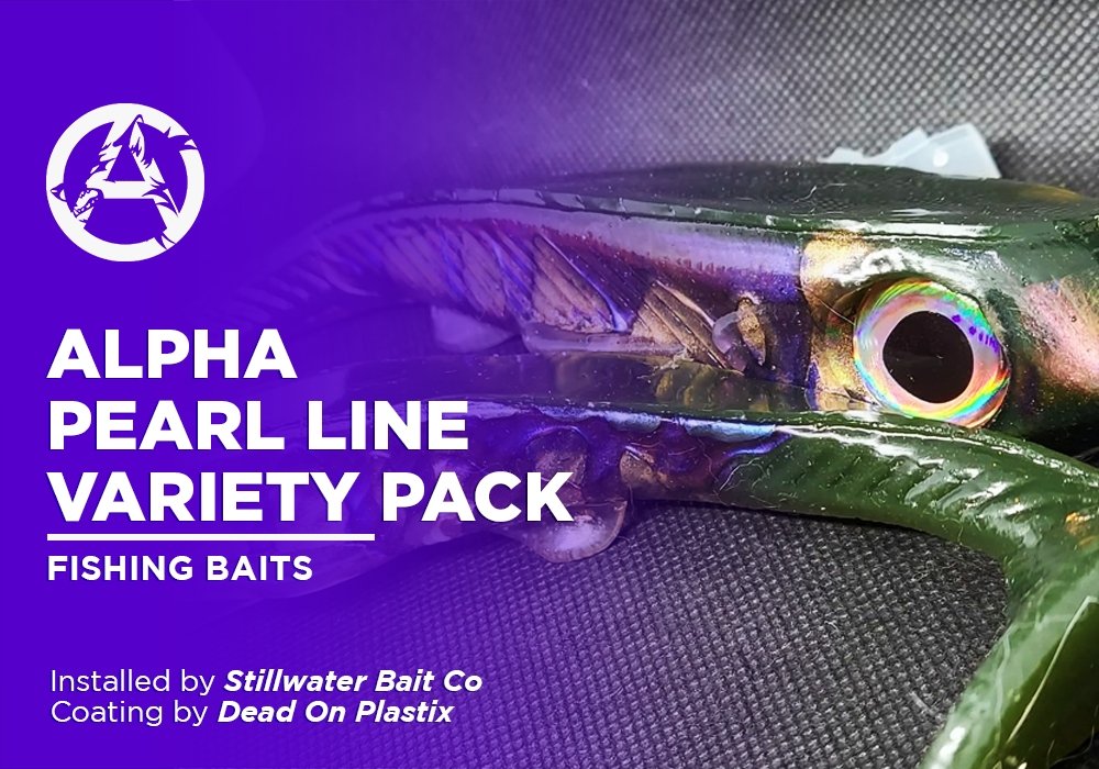 ALPHA PEARL LINE VARIETY PACK  | DEAD ON PLASTIX | FISHING BAITS - Alpha Pigments