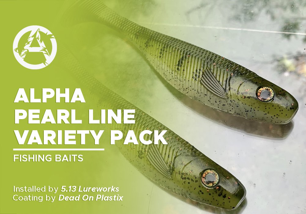 ALPHA PEARL LINE VARIETY PACK | DEAD ON PLASTIX | FISHING BAITS - Alpha Pigments