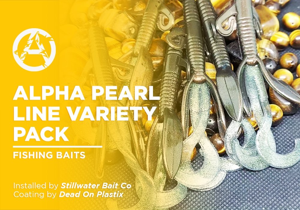 ALPHA PEARL LINE VARIETY PACK  | DEAD ON PLASTIX | FISHING BAITS - Alpha Pigments