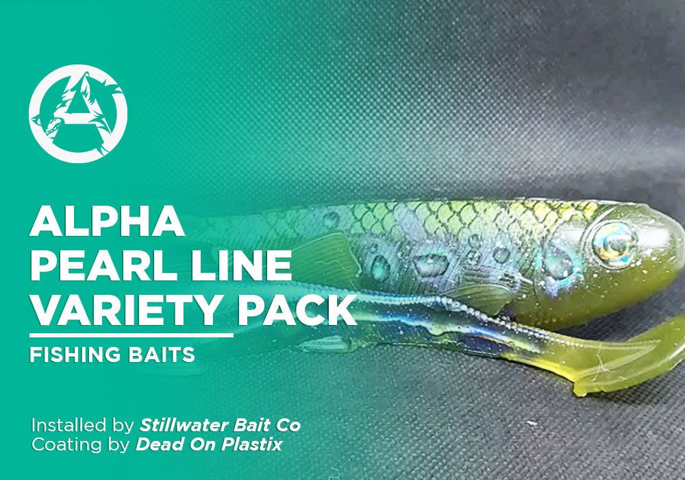 ALPHA PEARL LINE VARIETY PACK  | DEAD ON PLASTIX | FISHING BAITS - Alpha Pigments