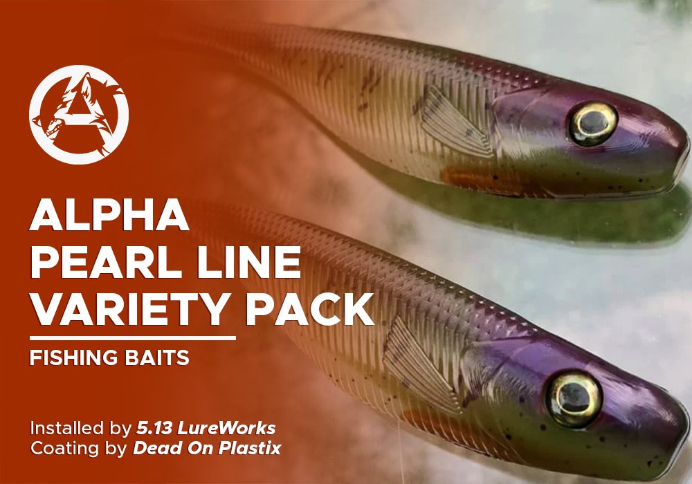 ALPHA PEARL LINE VARIETY PACK  | DEAD ON PLASTIX | FISHING BAITS - Alpha Pigments