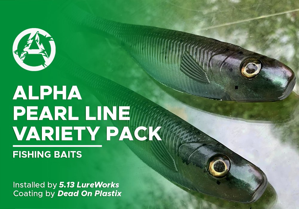 ALPHA PEARL LINE VARIETY PACK | DEAD ON PLASTIX | FISHING BAITS - Alpha Pigments