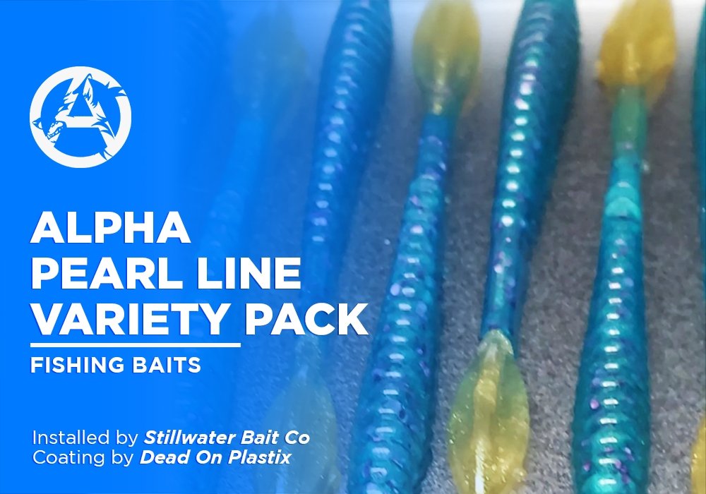 ALPHA PEARL LINE VARIETY PACK  | DEAD ON PLASTIX | FISHING BAITS - Alpha Pigments