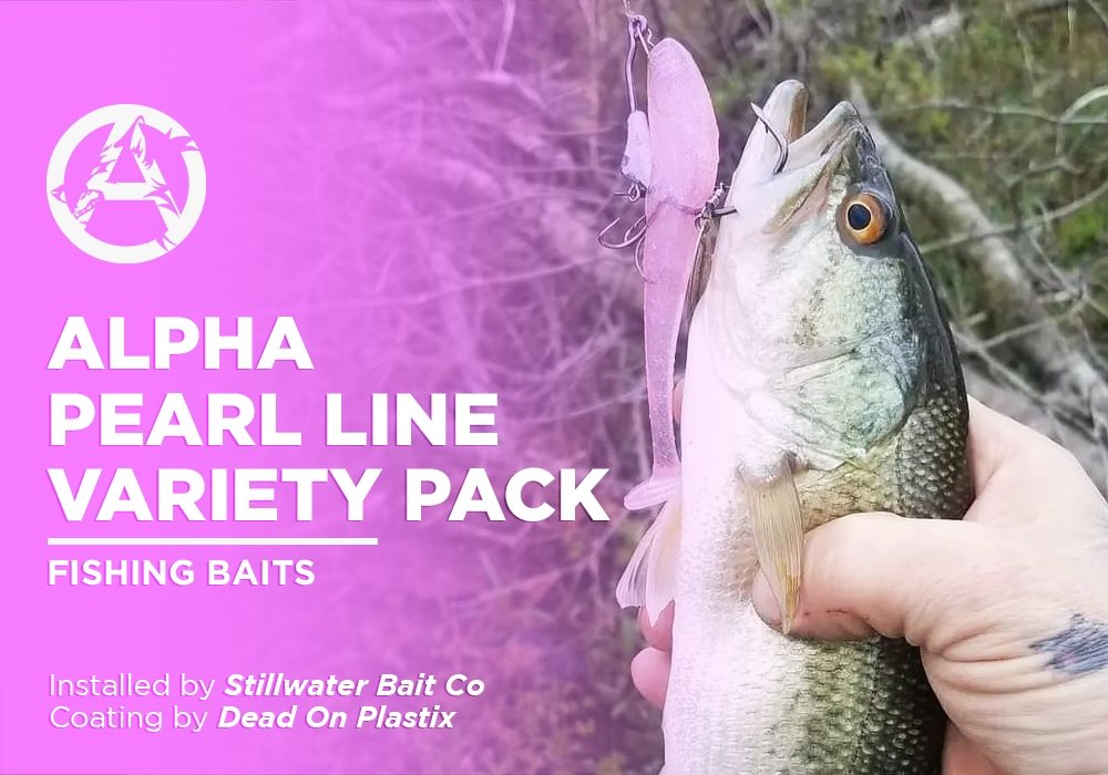 ALPHA PEARL LINE VARIETY PACK  | DEAD ON PLASTIX | FISHING BAITS - Alpha Pigments