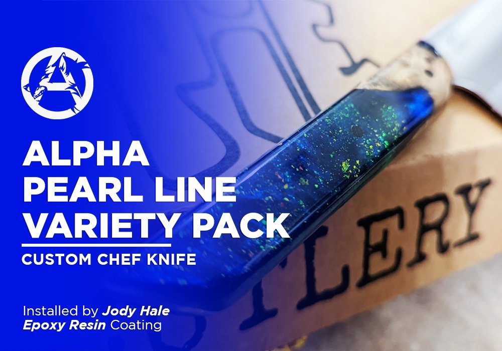 ALPHA PEARL LINE VARIETY PACK | EPOXY RESIN | CUSTOM CHEF KNIFE - Alpha Pigments